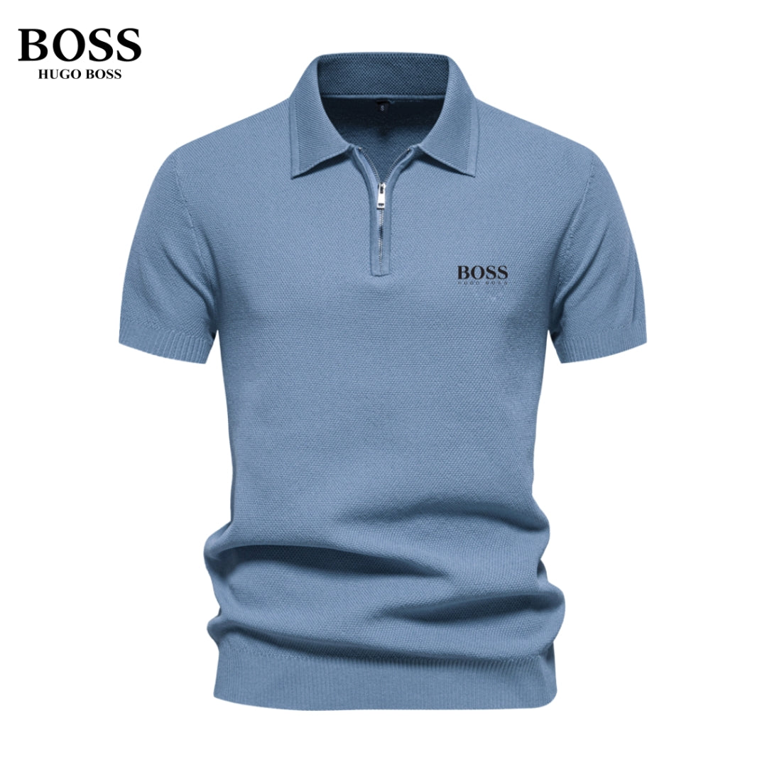 (1+1 Gratis) Stack® | Heren Half Zip Poloshirt
