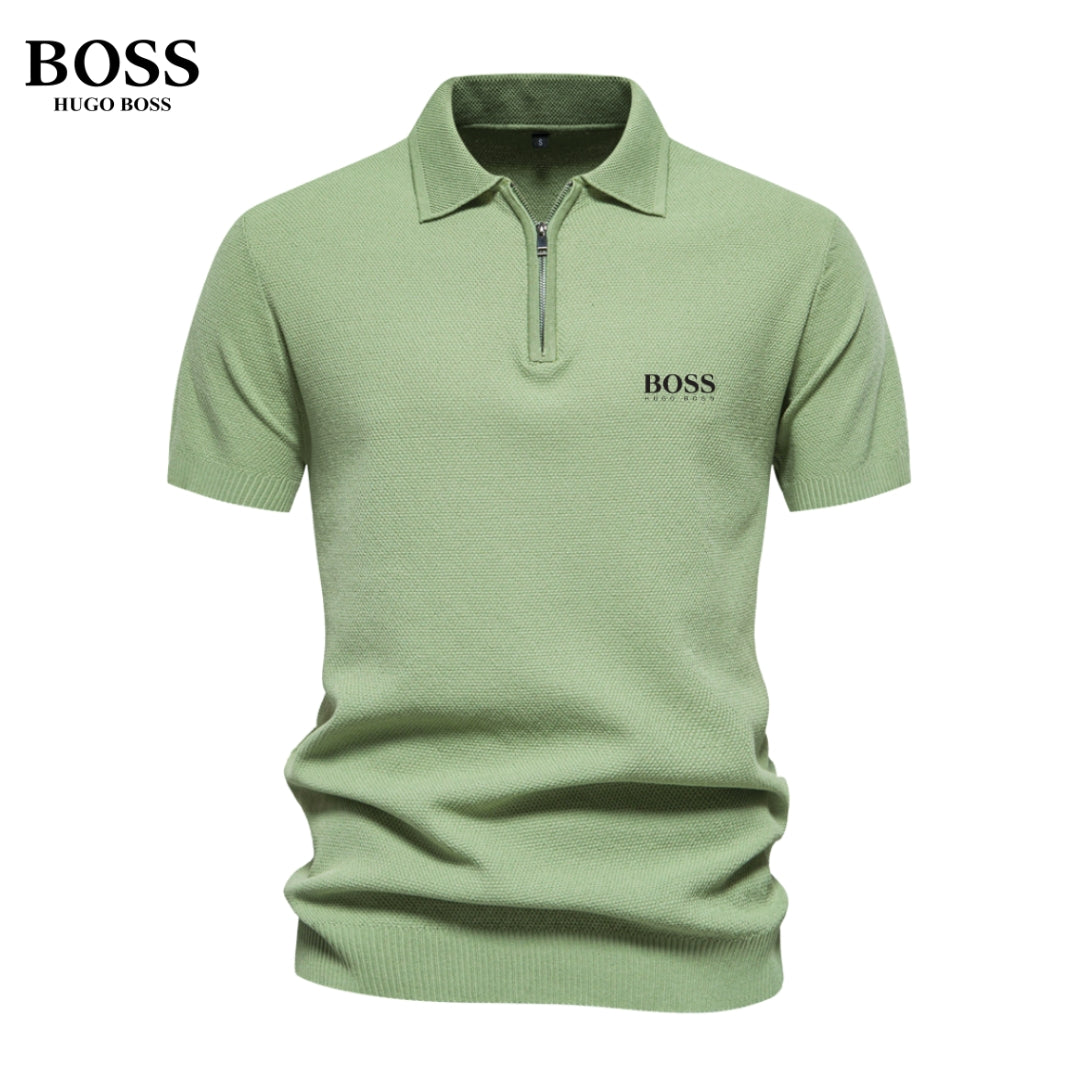 (1+1 Gratis) Stack® | Heren Half Zip Poloshirt